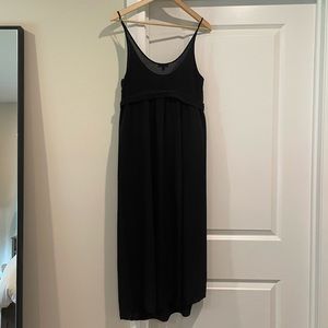 XS Silk Wilfred Maxi Dress (Black)